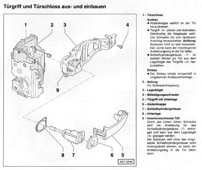 Schließzylinder ausbauen - Technik - VW Lupo Forum, Seat Arosa Forum